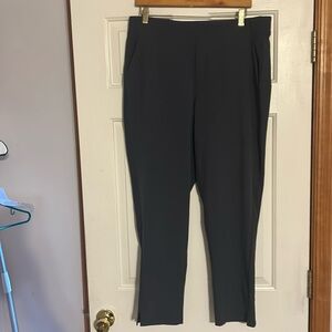 RBX Everyday ribbed ankle pants. Size large. Dark grey. No tags but never worn.